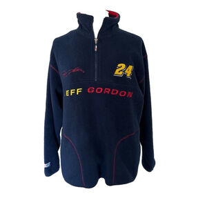 Jeff Gordon Chase Authentics Vintage Tag 1/4 Zip Pullover Jacket Adult Sz Med